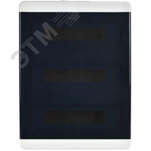 Корпус пластиковый навесной на 54 модуля ЩРН-П-54 IP41 TEKFOR черная прозрачная дверь