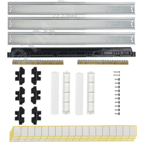 Корпус пластиковый встраиваемый на 36 модулей ЩРВ-П-36 IP41 TEKFOR черная прозрачная дверь