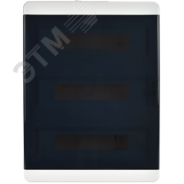 Корпус пластиковый встраиваемый на 54 модуля ЩРВ-П-54 IP41 TEKFOR черная прозрачная дверь