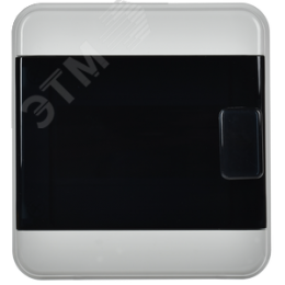 Корпус пластиковый навесной на 6 модулей КМПн-6 IP65 TEKFOR черная прозрачная дверь