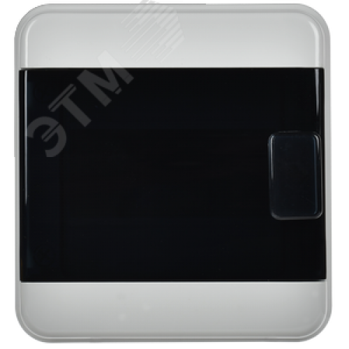 Корпус пластиковый навесной на 6 модулей КМПн-6 IP65 TEKFOR черная прозрачная дверь