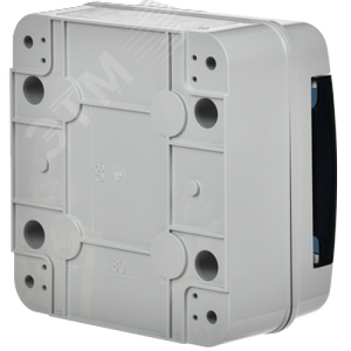 Корпус пластиковый навесной на 6 модулей КМПн-6 IP65 TEKFOR черная прозрачная дверь