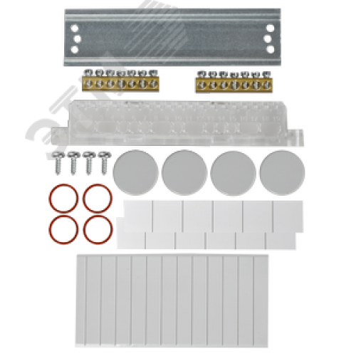 Корпус пластиковый навесной на 6 модулей КМПн-6 IP65 TEKFOR черная прозрачная дверь