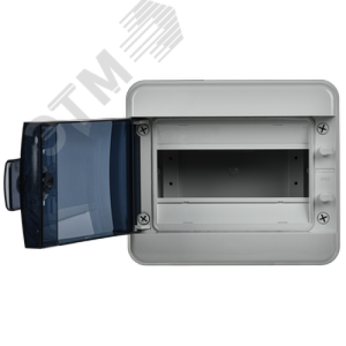 Корпус пластиковый навесной на 8 модулей КМПн-8 IP65 TEKFOR черная прозрачная дверь