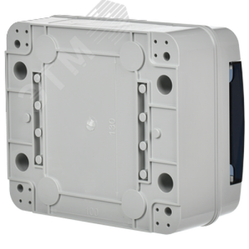 Корпус пластиковый навесной на 8 модулей КМПн-8 IP65 TEKFOR черная прозрачная дверь