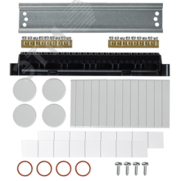 Корпус пластиковый навесной на 8 модулей КМПн-8 IP65 TEKFOR черная прозрачная дверь