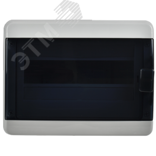 Корпус пластиковый навесной на 12 модулей КМПн-12 IP65 TEKFOR черная прозрачная дверь