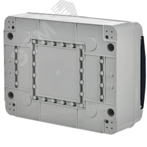 Корпус пластиковый навесной на 12 модулей КМПн-12 IP65 TEKFOR черная прозрачная дверь
