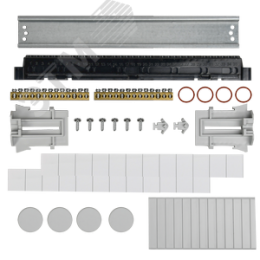 Корпус пластиковый навесной на 12 модулей КМПн-12 IP65 TEKFOR черная прозрачная дверь