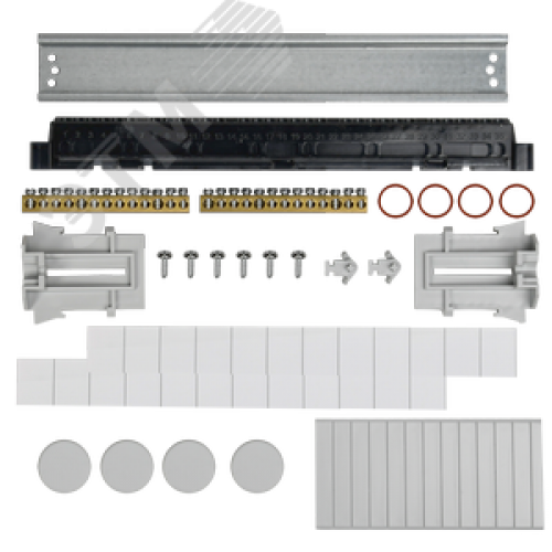 Корпус пластиковый навесной на 12 модулей КМПн-12 IP65 TEKFOR черная прозрачная дверь