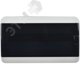 Корпус пластиковый навесной на 18 модулей КМПн-18 IP65 TEKFOR черная прозрачная дверь