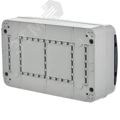 Корпус пластиковый навесной на 18 модулей КМПн-18 IP65 TEKFOR черная прозрачная дверь