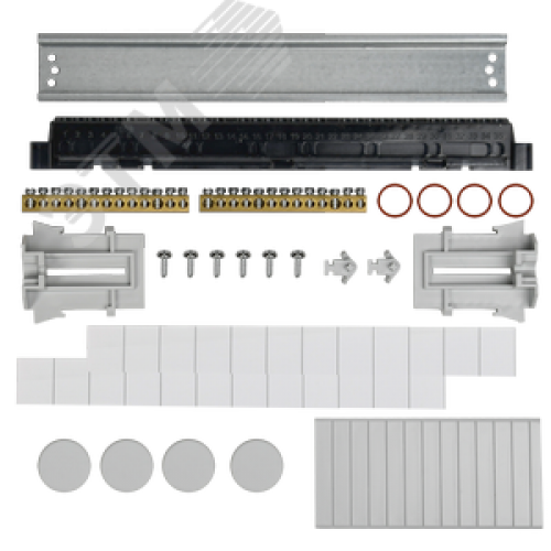 Корпус пластиковый навесной на 18 модулей КМПн-18 IP65 TEKFOR черная прозрачная дверь