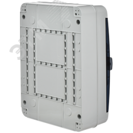 Корпус пластиковый навесной на 24 модуля КМПн-24 IP65 TEKFOR черная прозрачная дверь