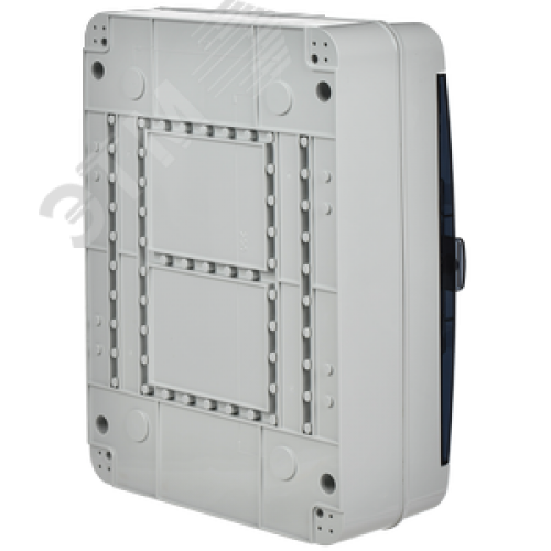 Корпус пластиковый навесной на 24 модуля КМПн-24 IP65 TEKFOR черная прозрачная дверь