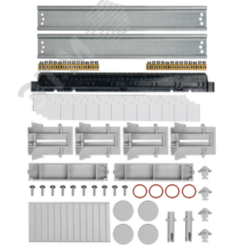 Корпус пластиковый навесной на 24 модуля КМПн-24 IP65 TEKFOR зеленая прозрачная дверь