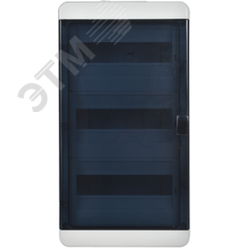 Корпус пластиковый навесной на 36 модулей КМПн-36 IP65 TEKFOR черная прозрачная дверь