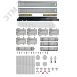 Корпус пластиковый навесной на 36 модулей КМПн-36 IP65 TEKFOR зеленая прозрачная дверь