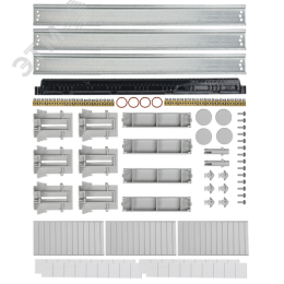 Корпус пластиковый навесной на 54 модуля КМПн-54 IP65 TEKFOR зеленая прозрачная дверь
