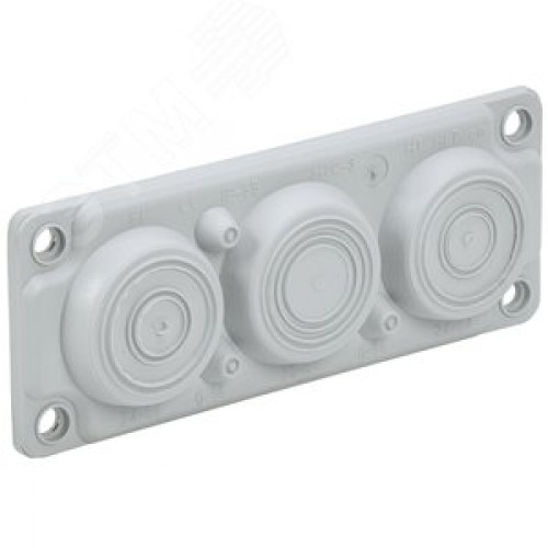 TITAN Ввод кабельный мембранный 6 отверстий d=6-59мм IP65 серый