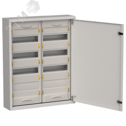 TITAN 5 Корпус металлический ЩРн-96 (2х48) 710х570х140мм IP31 серый (одна дверь) IEK