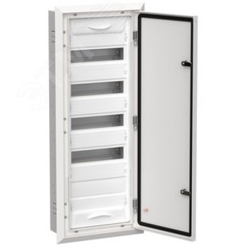 TITAN 5 Корпус металлический ЩРв-60 (1х60) 880х365х130мм IP31 белый (одна дверь)