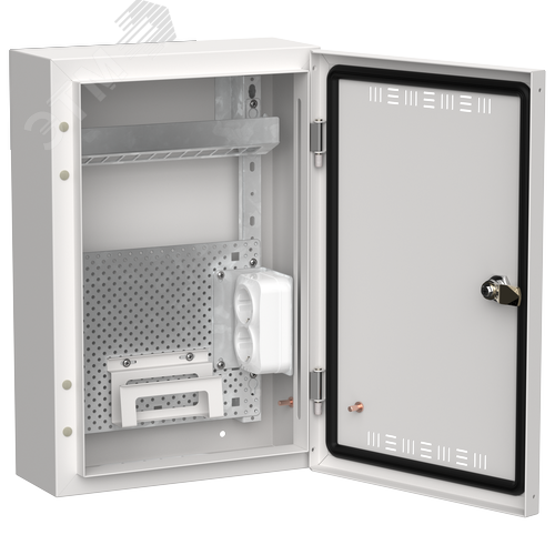 TITAN 5 Корпус мультимедиа ЩРн-24 (1х24) 460х310х140мм IP30 белый IEK