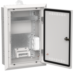 TITAN 5 Корпус мультимедиа ЩРв-24 (1х24) 505х365х130мм IP30 белый IEK