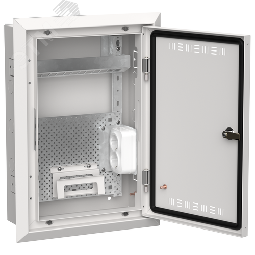 TITAN 5 Корпус мультимедиа ЩРв-24 (1х24) 505х365х130мм IP30 белый IEK