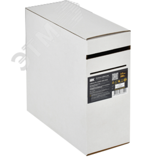 Оплетка кабельная 3-5мм полиэстер 200м черная IEK