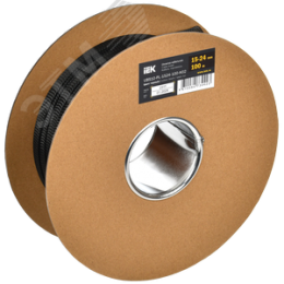 Оплетка кабельная 15-24мм полиэстер 100м черная IEK