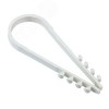 Дюбель-хомут 19-25мм для круглого кабеля нейлон белый (25шт/упак) IEK
