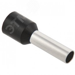 Наконечник кабельный НШвИ 6-12 черный Е6012 (100шт)