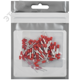 Наконечник НШВИ 1,0-10 темно-красный (100шт/упак) IEK