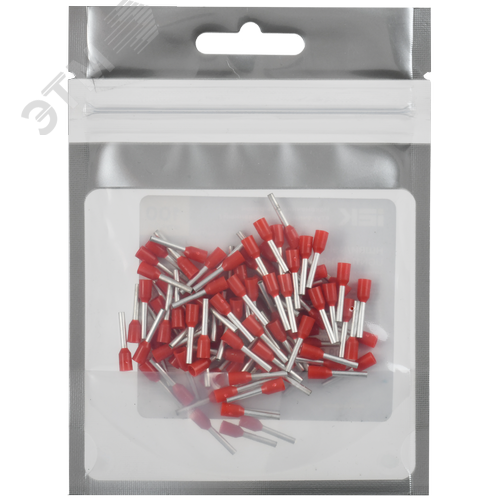 Наконечник НШВИ 1,0-10 темно-красный (100шт/упак) IEK