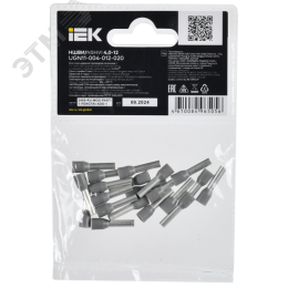 Наконечник НШВИ 4,0-12 серый (20шт/упак) IEK