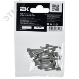 Наконечник НШВИ 4,0-18 серый (20шт/упак) IEK