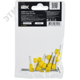 Наконечник НШВИ 6,0-14 желтый (20шт/упак) IEK