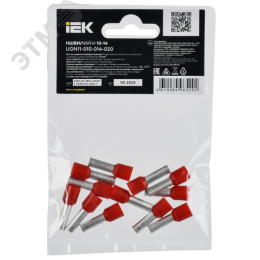 Наконечник НШВИ 10-14 темно-красный (20шт/упак) IEK