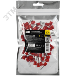 Наконечник НШВИ 10-14 темно-красный (100шт/упак) IEK
