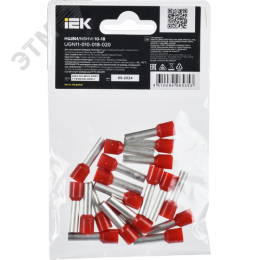 Наконечник НШВИ 10-18 темно-красный (20шт/упак) IEK