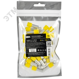 Наконечник НШВИ 25-18 желтый (50шт/упак) IEK