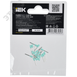 Наконечник НШВИ 0,34-8 бирюзовый (20шт/упак) IEK