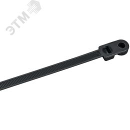 Хомут P6.6 с винтовым креплением черный 7.6х400мм 100шт/упак IEK