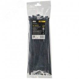 Хомут P6.6 съемный черный 4.8х300мм 100шт/упак IEK