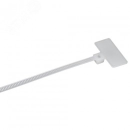Хомут P6.6 маркерный белый 2.5х200мм 100шт/упак IEK