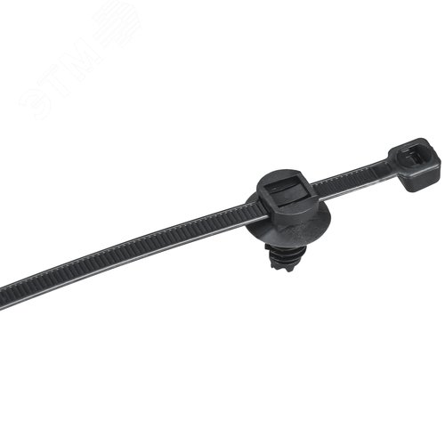 Хомут P6.6 с креплением на елочку черный 4.8х200мм 100шт/упак IEK