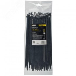 Хомут P6.6 стандартный черный 4.8х250мм 100шт/упак IEK