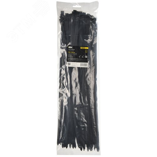 Хомут P6.6 стандартный черный 12.4х730мм 100шт/упак IEK