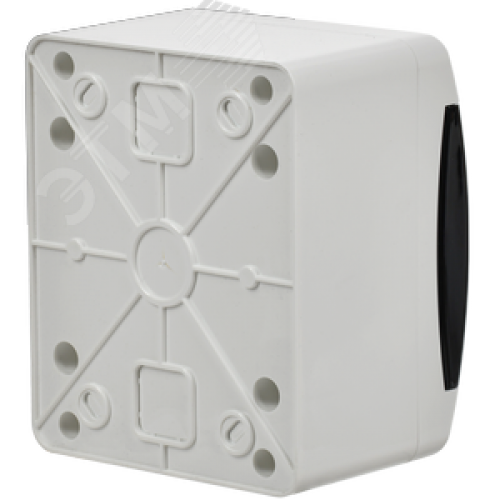 Корпус пластиковый навесной на 4 модуля ЩРН-П-4 IP41 UNION Compact черная прозрачная дверь